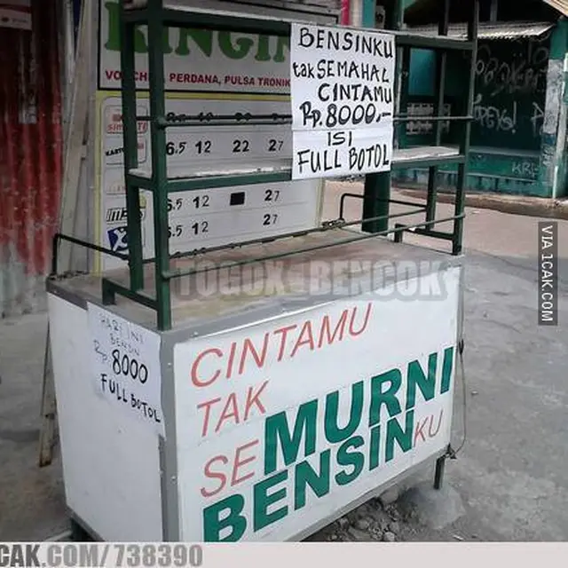 6 Tulisan Nyeleneh di Pertamini Ini Bikin Geleng Kepala