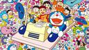 Salah satu gambar Doraemon yang ikonik, di mana bersama Nobita, Shisuka, Giant, dan Suneo tengah berada di mesin waktu. (Foto: klook.com)