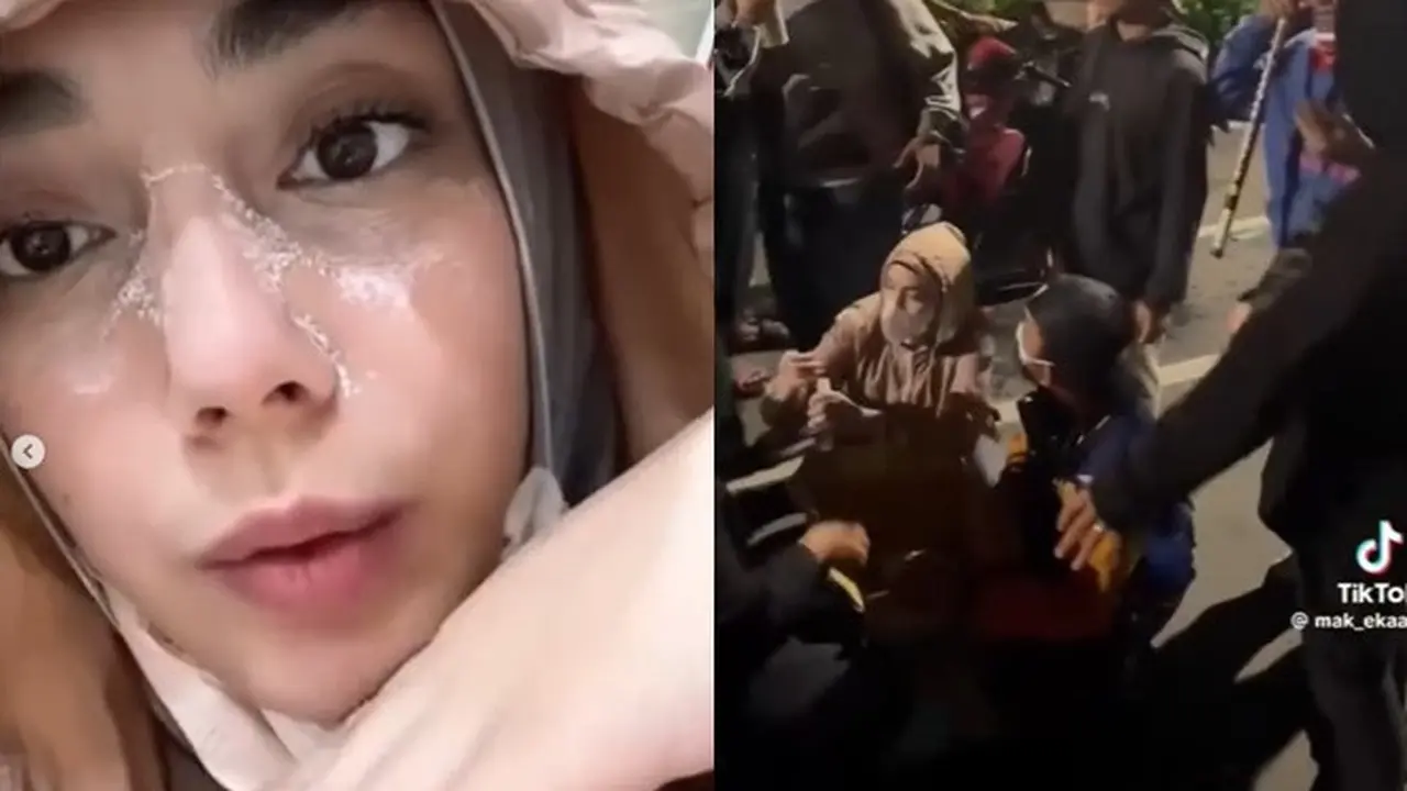 6 Potret Celine Evangelista Bawa Bantuan Medis dan Makanan untuk Pendemo di Jakarta