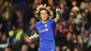 David Luiz - Sejak bergabung dengan Chelsea, David Luiz langsung menjadi andalan di lini tengah pertahanan skuat The Blues. Penampilan apiknya membuat penyerang Bayern Munchen kesulitan dalam laga final Liga Champions 2012. (AFP/Glyn Kirk)