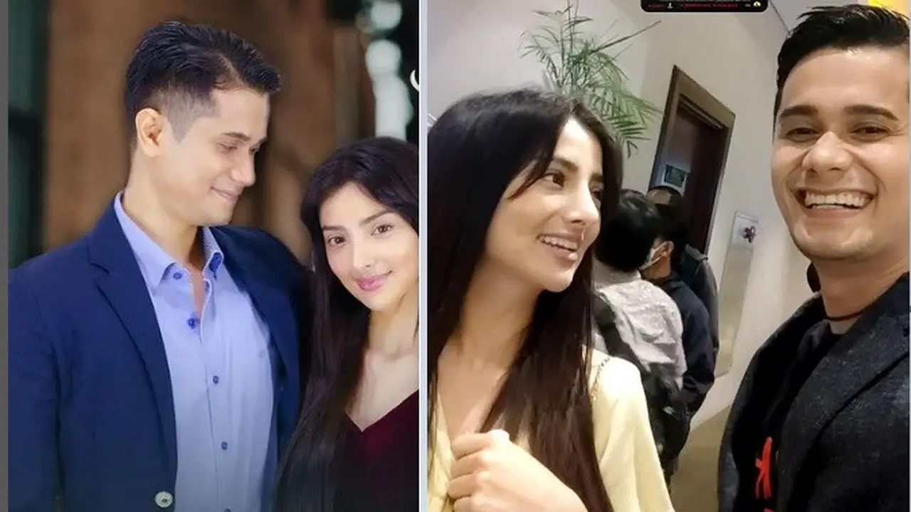 Ferdi Ali dan Sarah Samantha bintang miniseri Cinta dalam Sujudku Indosiar
