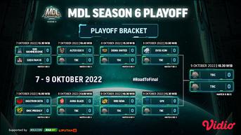 Link Live Streaming MDL ID Season 6 Playoff Bracket di Vidio: 10 Tim Siap Beraksi 7-9 Oktober