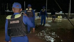 Banjir terjang sejumlah lokasi di Halmahera. (Antara)