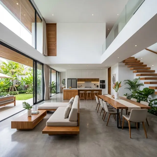 Ilustrasi Rumah Konsep Open Space