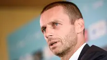 SEPTEMBER -- Aleksander Ceferin resmi terpilih sebagai Presiden UEFA setelah meraih kemenangan mutlak dalam Kongres Luar Biasa UEFA, di Athena, Yunani. Mantan Presiden Asosiasi Sepak Bola Slovenia ini mengalahkan Michael Van Praag. (AFP/Jure Makoves)