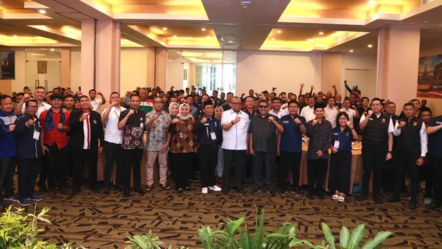 Wakil Menteri Ketenagakerjaan (Wamenaker) Afriansyah Noor menghadiri Rakernas Konfederasi Serikat Buruh Sejahtera Indonesia (KSBSI) 2026 di Jakarta. (Dok Kemnaker)