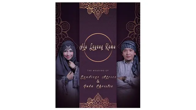 Inka Christie menikah (Sumber: Instagram//lienamulyadi)