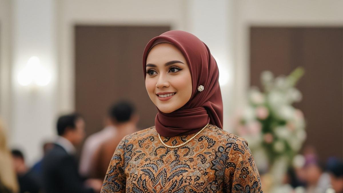 9 Model Gamis Batik dengan Hijab, Cocok untuk Acara Resmi hingga Kasual di 2025