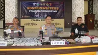 Polres Pringsewu mengungkap praktik klinis kecantikan ilegal. Foto : (Istimewa).