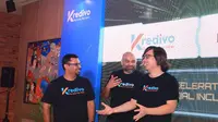 Umang Rustagi, Akshay Garg, Alie Tan selaku Founder Team dari Kredivo. (Dok: Kredivo)