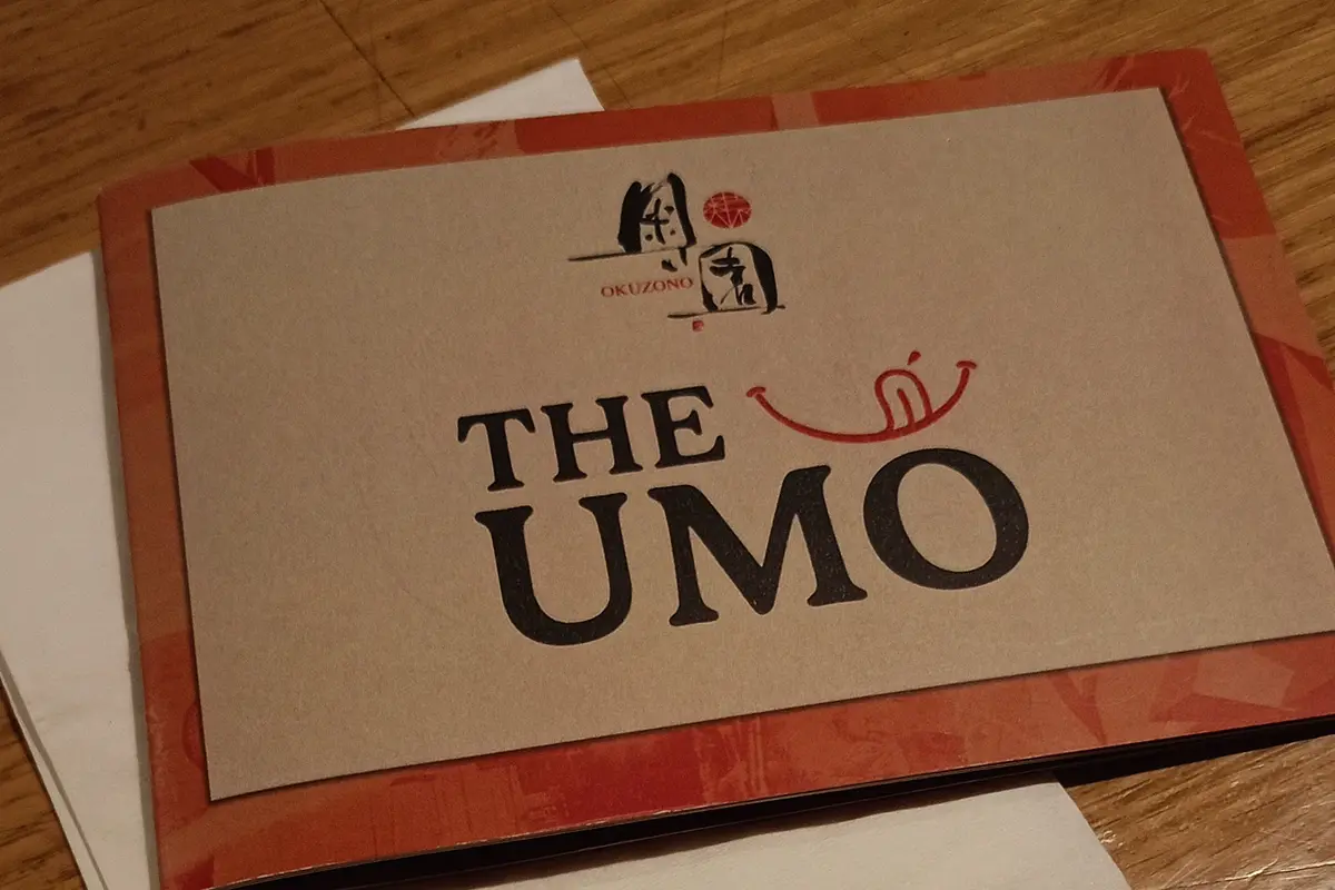 The UMO Journey, Perpaduan Menu Umami dan Oishii khas Jepang dari Okuzono Japanese Dining