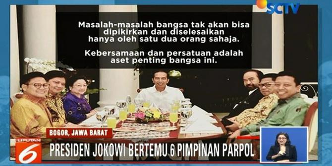 Jokowi Terima Kesepakatan 6 Partai Koalisi soal Nama Cawapres