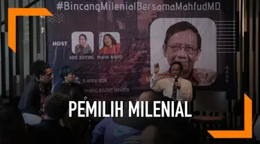 Mantan Ketua Mahkamah Konstitusi (MK), Mahfud MD menilai, suara pemilih milenial sangat berpengaruh dan menentukan calon pemimpin yang terpilih pada Pilpres 2019 nanti.