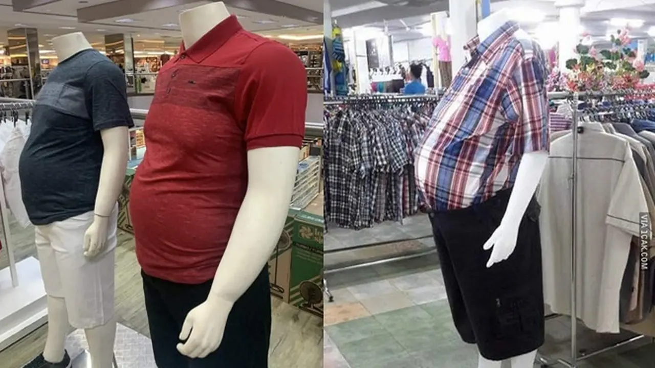 6 Model Manekin Khusus Bapak-bapak Buncit Ini Bikin Geleng Kepala