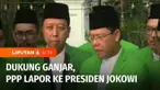 Sejumlah fungsionaris Partai Persatuan Pembangunan menemui Presiden Joko Widodo. Mereka melaporkan keputusan Rapimnas PPP yang mendukung Ganjar Pranowo sebagai calon presiden dalam pemilu 2024.