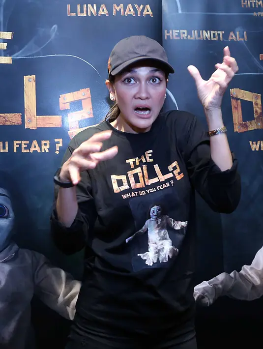 "Yang sulit ambil emosi dan perasaan takut. Karena aku orangnya ga terlalu penakut. Dan karena hampir ga pernah lihat dan ngalamin hal-hal yang mistis gitu. Jadi bingung juga," kata Luna Maya Kamis (20/7/2017). (Nurwahyunan/Bintang.com)