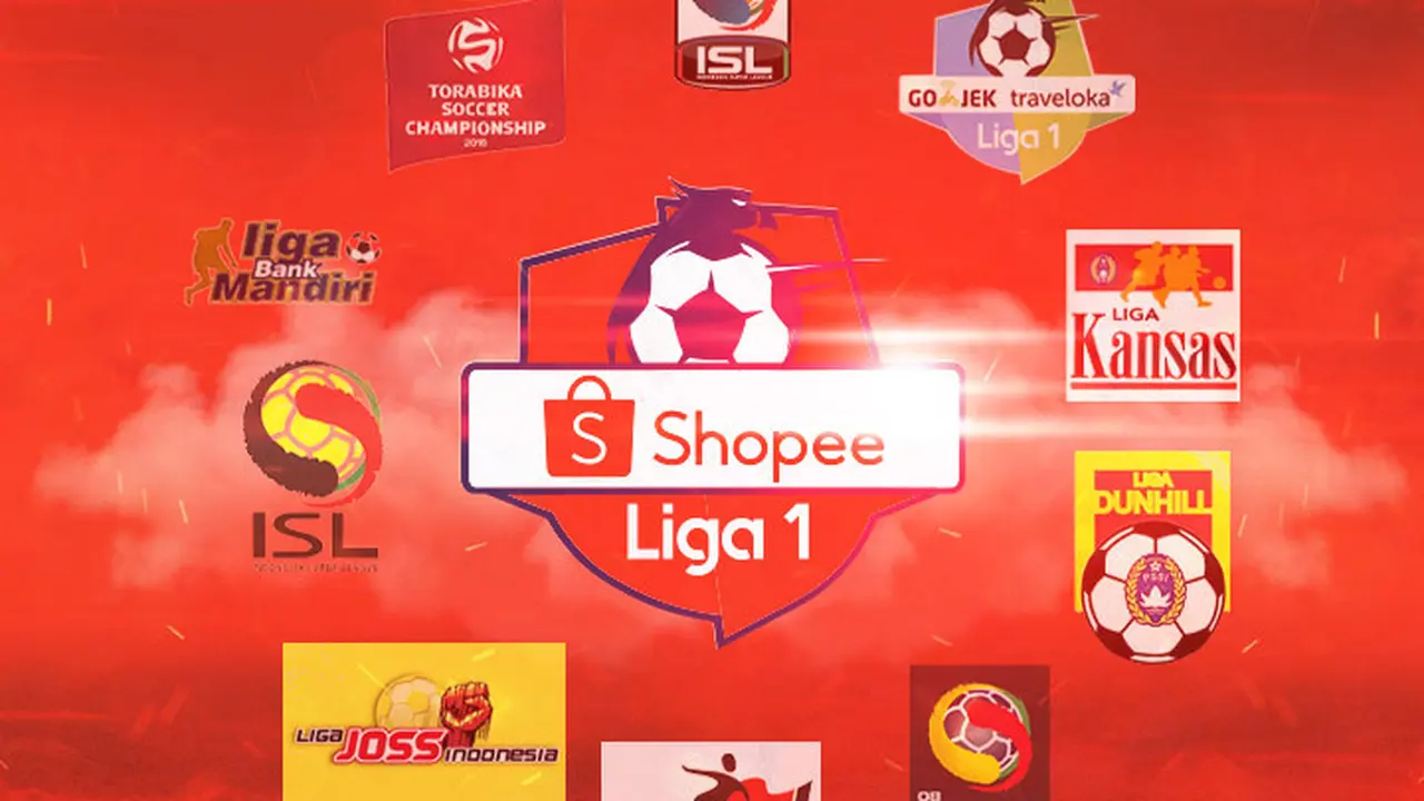 Liga 1 - Liga Indonesia dari masa ke masa