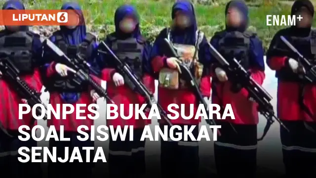 Viral Foto Siswi Angkat Senjata, Ponpes Berikan Klarifikasi