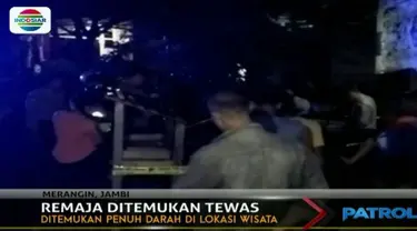 Siswa madrasah aliyah di Jambi Minggu (17/12) malam ditemukan tewas bersimbah darah di Wisata Jam Gento.