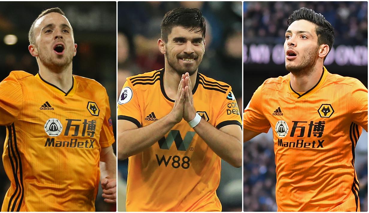 Wolverhampton Wanderers menjadi tim yang pantas diwaspadai oleh tim-tim besar lainnya di kompetisi musim 2019/2020 Premier League. Tim berjuluk "The Wolves" ini bisa disebut sebagai kuda hitam di Premier League. Berikut pesona bintang Wolves di Premier League. (kolase foto AFP)