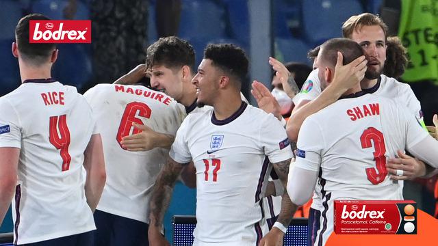 Bodrex - Selebrasi pemain Inggris usai mengalahkan Ukraina