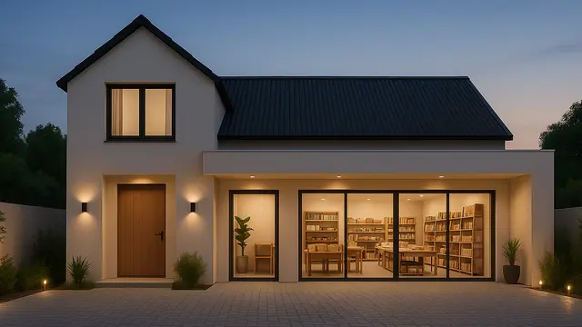 Model Rumah yang Bisa Sekalian Buat Tempat Usaha/Ilustrasi gambar oleh AI