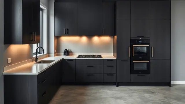 Inspirasi Dapur Minimalis Warna Hitam