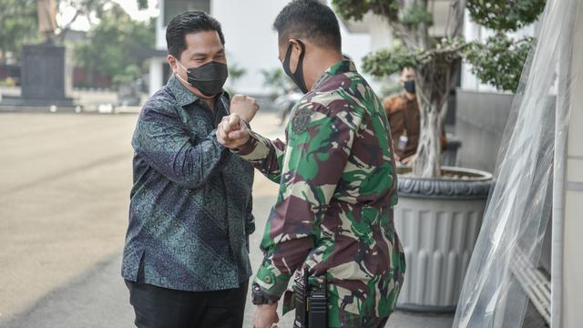 Erick Thohir serta KSAD Jenderal TNI Andika Perkasa