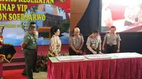 Kapolri Jendral Tito Karnavian meresmikan gedung kesehatan baru di Rumas Sakit Bhayangkara Polri Kramat Jati, Jakarta Timur (Liputan6.com/Nanda)