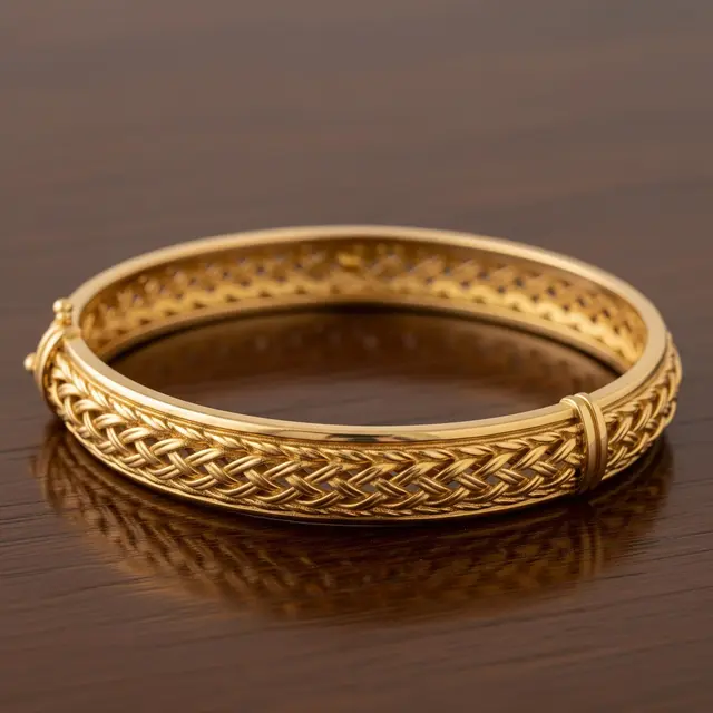 9 Model Gelang Emas Bangle Wanita Motif Klasik dengan Sentuhan Modern, Gaya Abadi