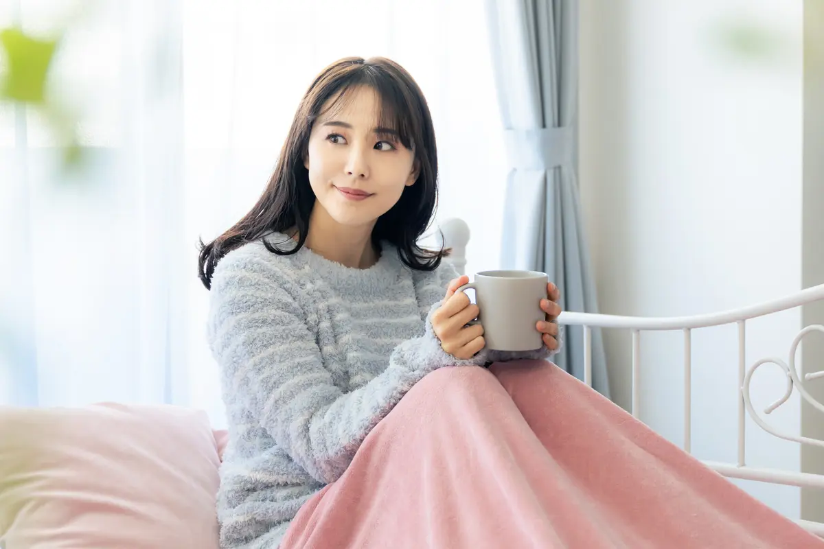wanita januari selimut