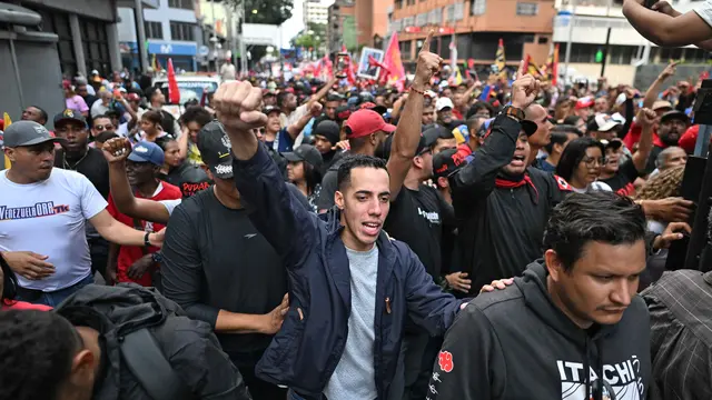 Sehari Usai Penangkapan, Pendukung Nicolas Maduro Gelar Aksi Protes di Caracas