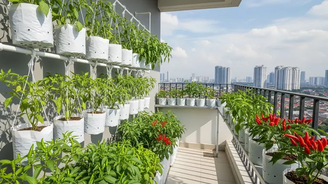 Inspirasi Kebun Cabai Polybag