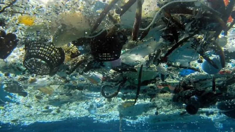 Potret sampah plastik di lautan (AFP)