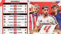 Jadwal dan Siaran Langsung Liga Spanyol 2024/2025 Matchweek 18 di Vidio