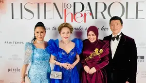 Hadiri Acara Gala Dinner di Cannes, Syahrani Foto Bareng Dewi Sukarno.&nbsp; (dok.Instagram @dewisukarnoofficial/https://www.instagram.com/p/DJrWdNeS0Ih/Henry)