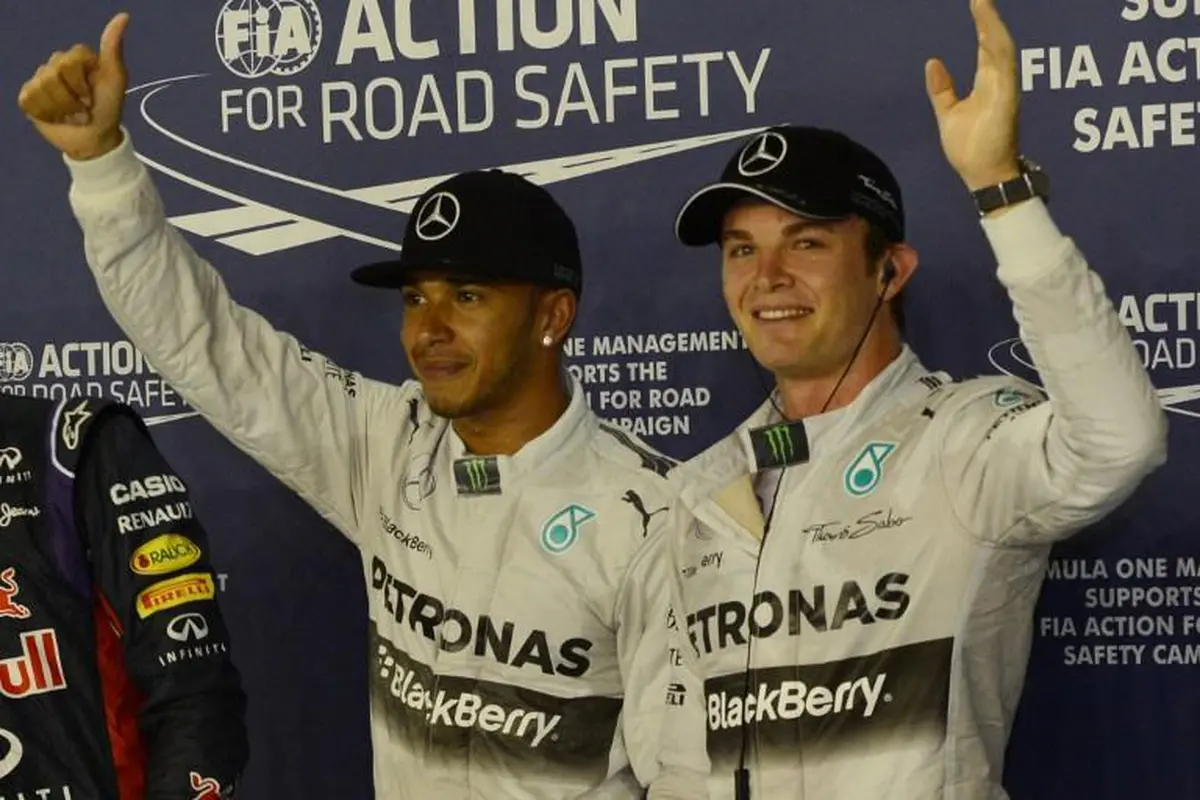 Lewis Hamilton dan Nico Rosberg