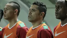 Striker Timnas Indonesia, Alberto Goncalves, saat melawan Thailand pada laga persahabatan di Stadion Pakansari, Bogor, Minggu, (03/6/2018). Indonesia bermain imbang 0-0 dengan Thailand. (Bola.com/M Iqbal Ichsan)