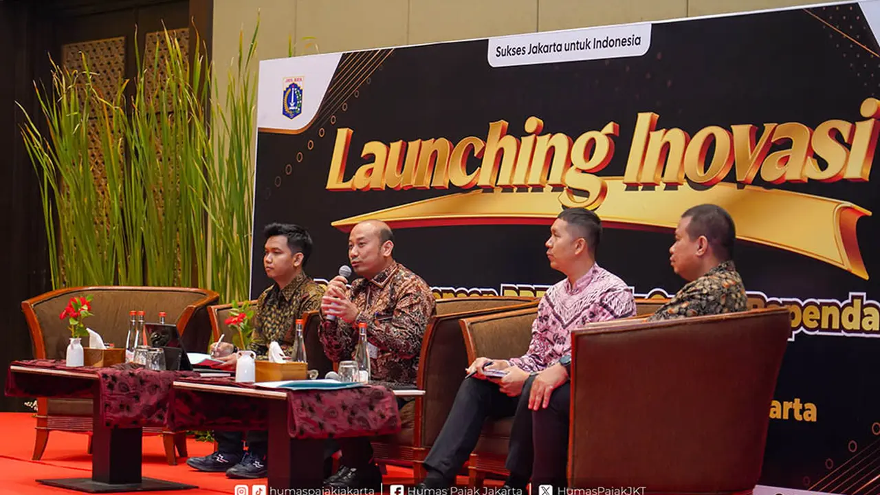 Badan Pendapatan Daerah (Bapenda) DKI Jakarta melaksanakan kegiatan sosialisasi bertajuk "Launching Inovasi - Dasar Pengenaan PBJT Pajak Online Bapenda" pada Rabu 30 Oktober 2024, bertempat di Golden Ballroom The Sultan Hotel, Jakarta (Istimewa)