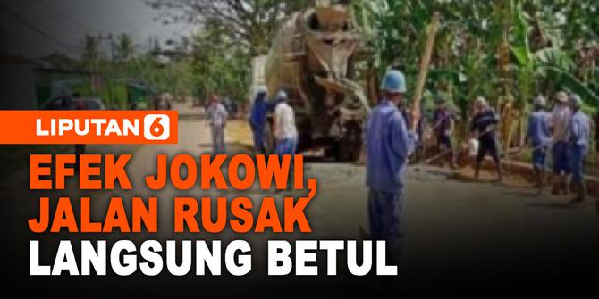 VIDEO: Gara-Gara Jokowi Datang, Jalan Rusak Langsung Mulus dalam 2 Hari!