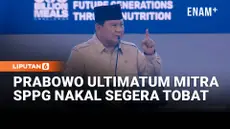 Presiden Prabowo juga "menyemprot" para mitra kerja pengadaan MBG yang dinilai bermain curang atau tidak menjalankan tugas dengan benar.