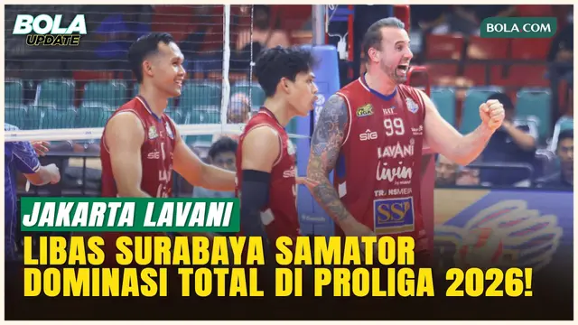 Tanpa Ampun! Jakarta Lavani Menggilas Surabaya Samator 3-0