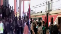 Unjuk Rasa Mahasiswa Ricuh hingga Kereta Tabrak Kereta