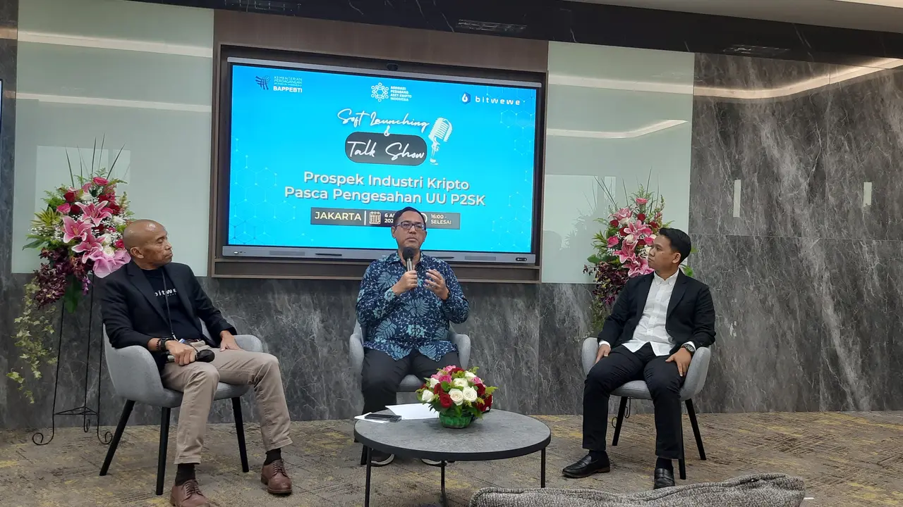 talk show Prospek Industri Kripto Pasca Pengesahan UU P2SK, Kamis (6/4/2023).