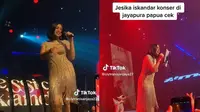 Jessica Iskandar manggung di Jayapura (Sumber: TikTok/ciytranisanjaya27)