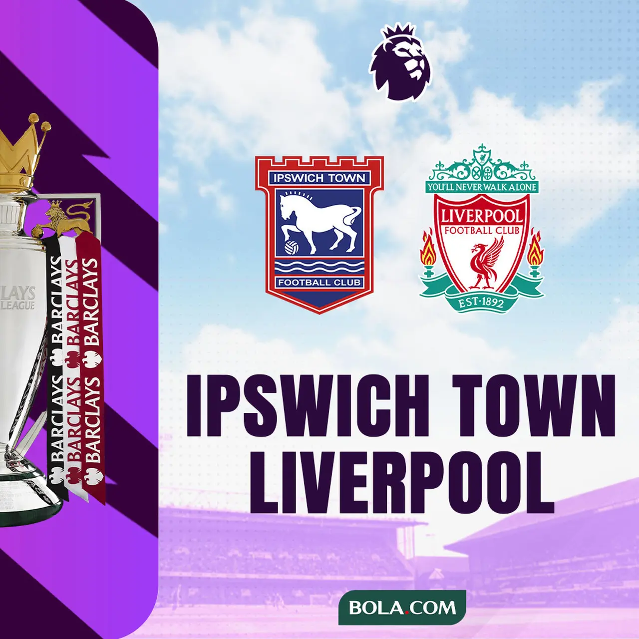 Link Live Streaming Pertandingan Liga Inggris Ipswich Town Vs