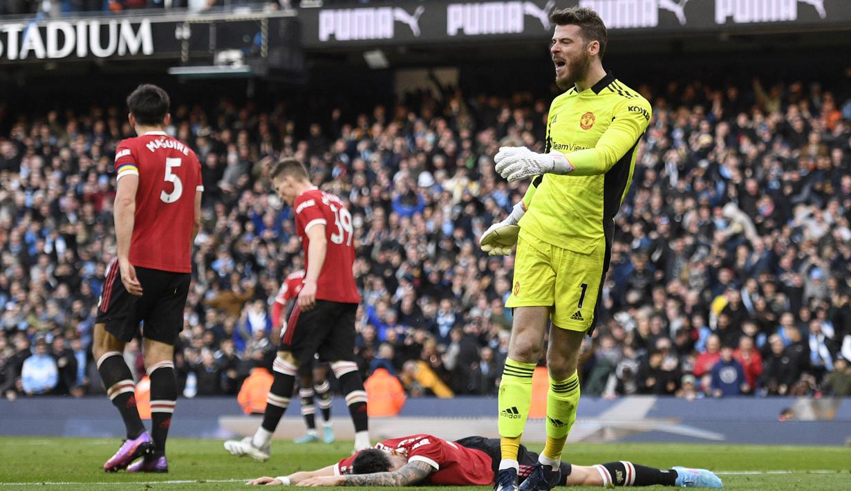 Namun apa daya, lemahnya barisan pertahanan Manchester United menjadi biang keladi setiap kekalahan. (AFP/Oli Scarff)