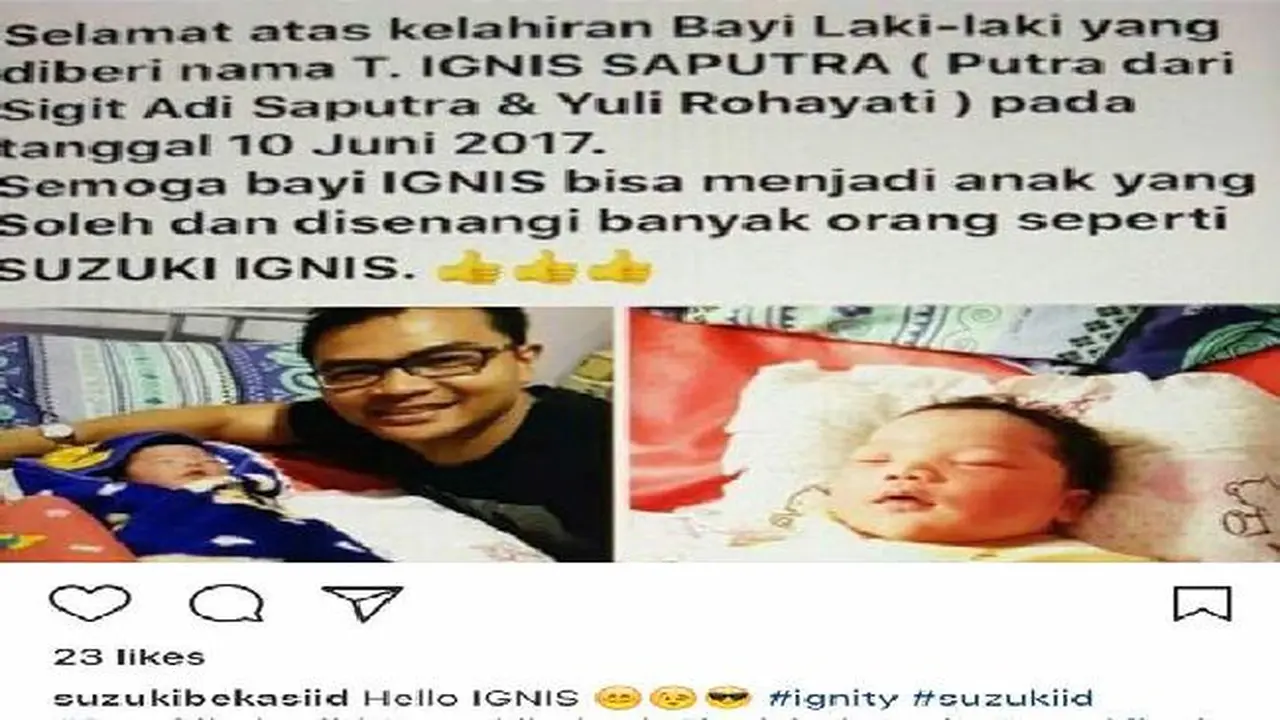 Bayi Ignis (Foto:Istimewa)