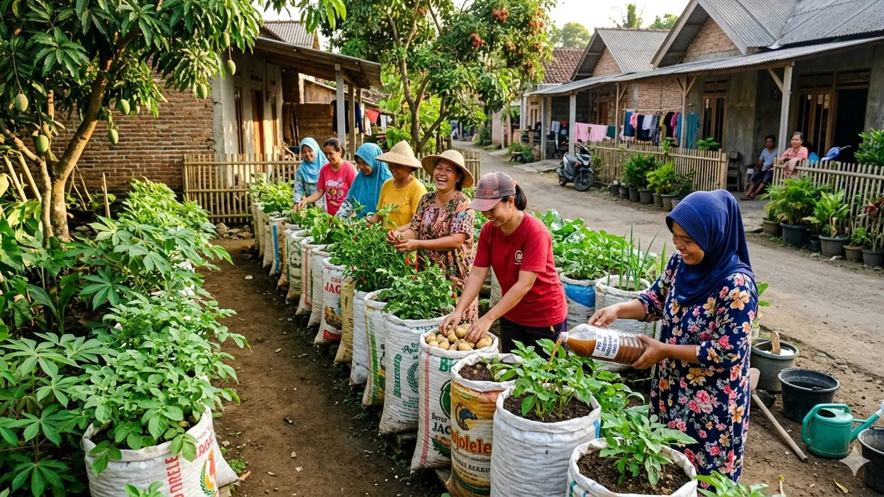 Kebun Sayur untuk Ibu-Ibu Arisan