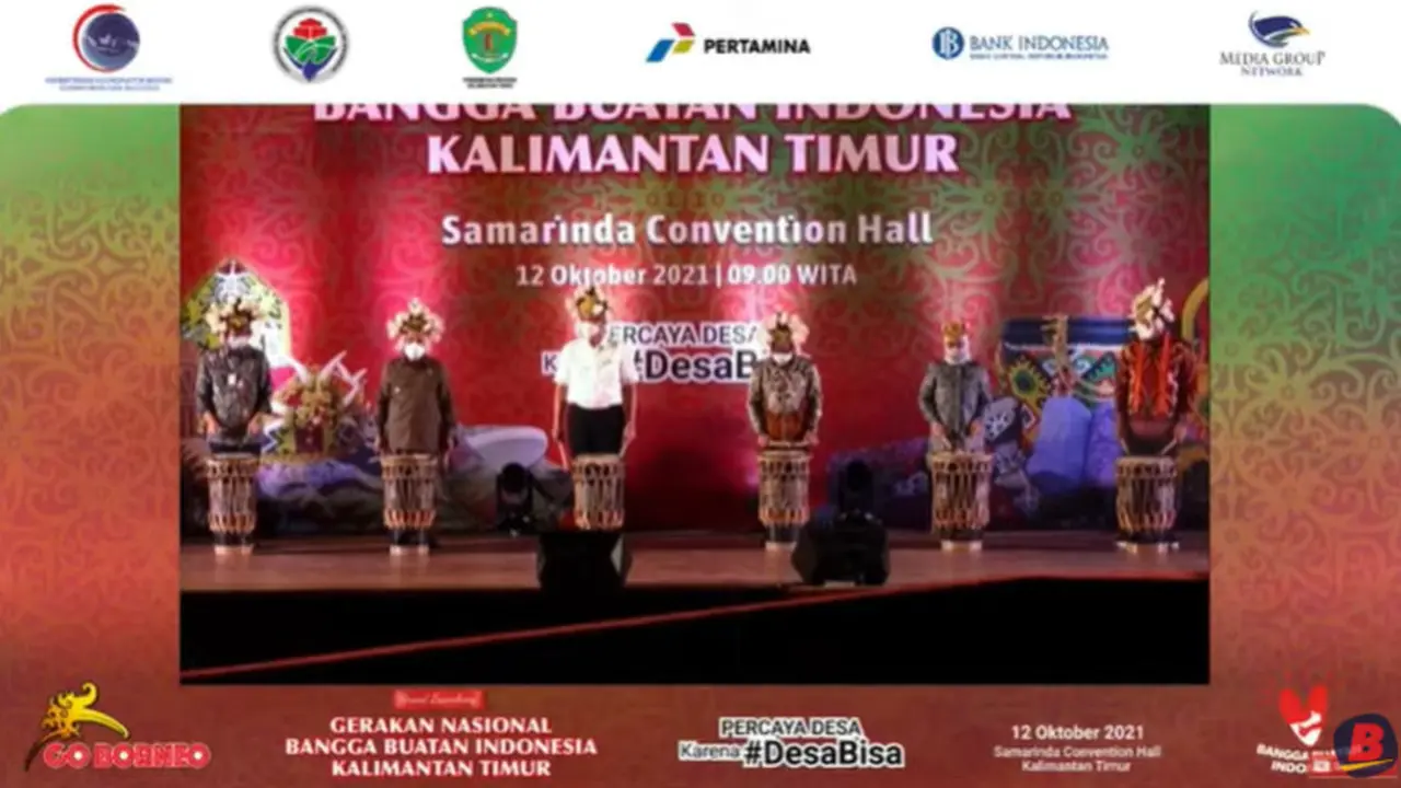Menteri Koordinator bidang Kemaritiman dan Investasi Luhut Binsar Pandjaitan di acara Gernas BBI Kaltim, Selasa (12/10/2021).